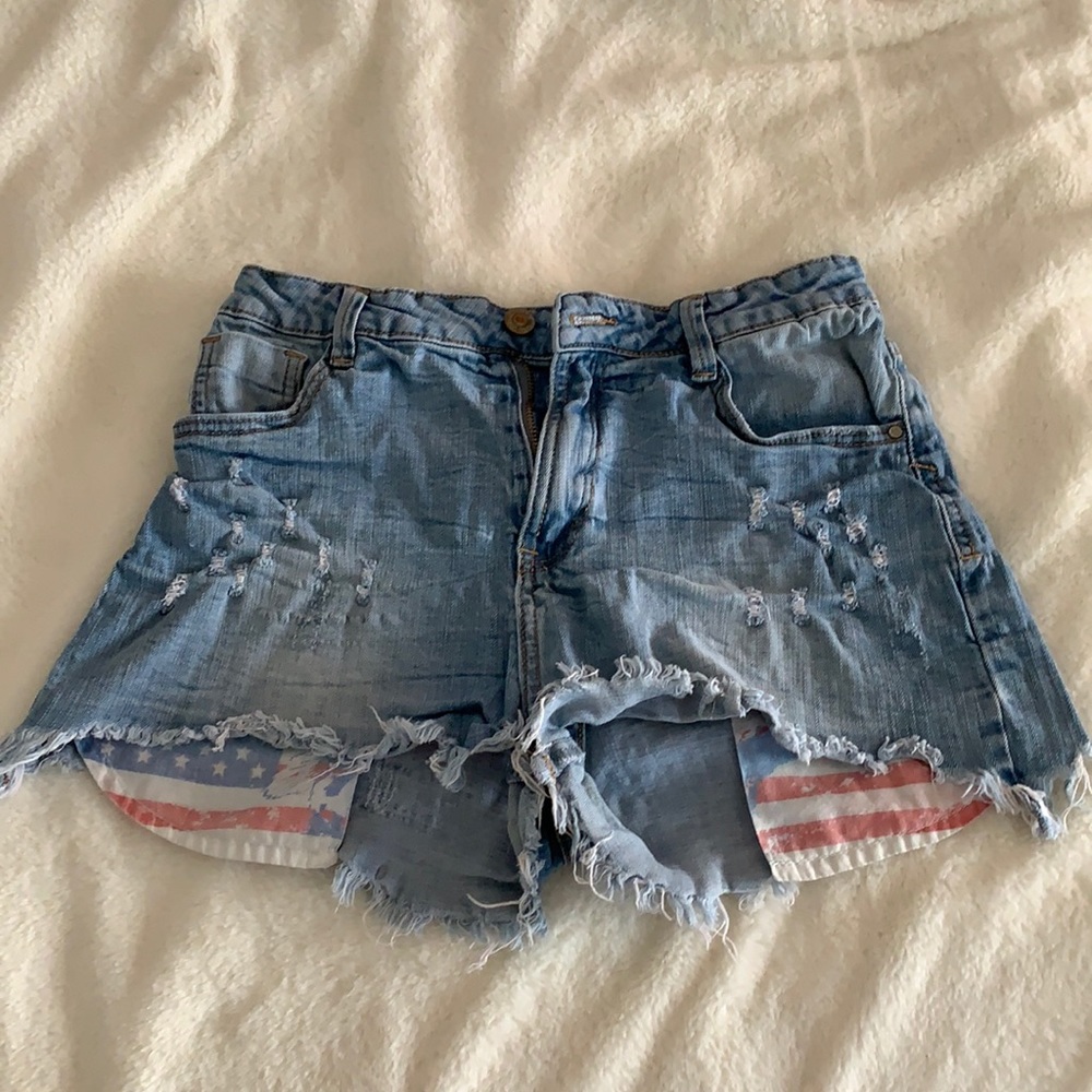 High Rise Jean Shorts
